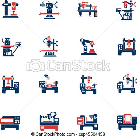 Flat Color Icons For Food Processing Stock Illustration 