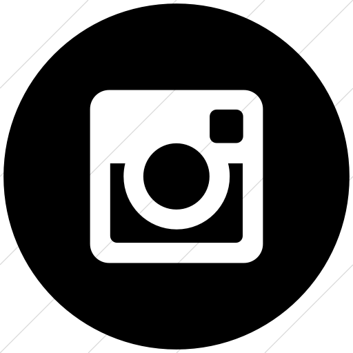 Instagram Icon Black White Png