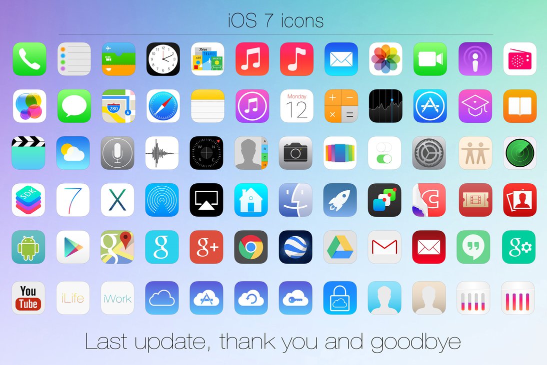 12 IPhone App Icon IOS 7 Images - Download iOS 7 Icons, iPod Touch 