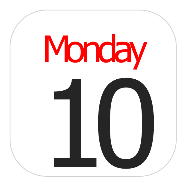 Broccolidry Calendar Icon  Style: Flat Rounded Square White On 