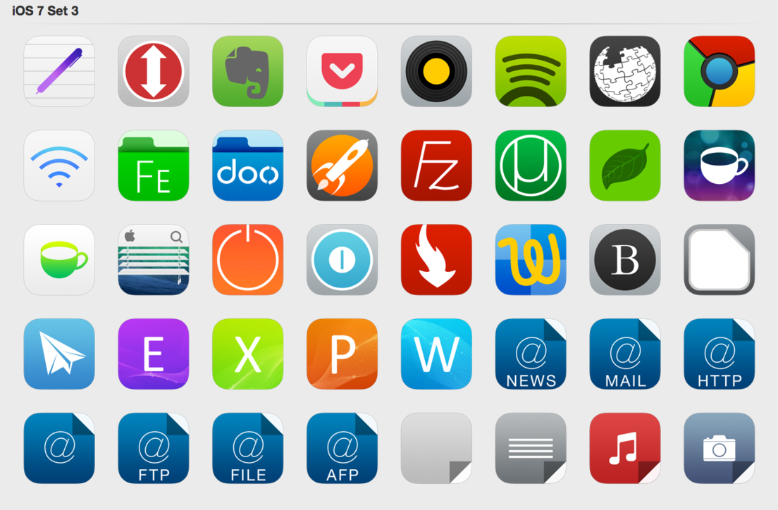 iOS 8 line icons set | Interesting webs | Icon Library | Icon pack 