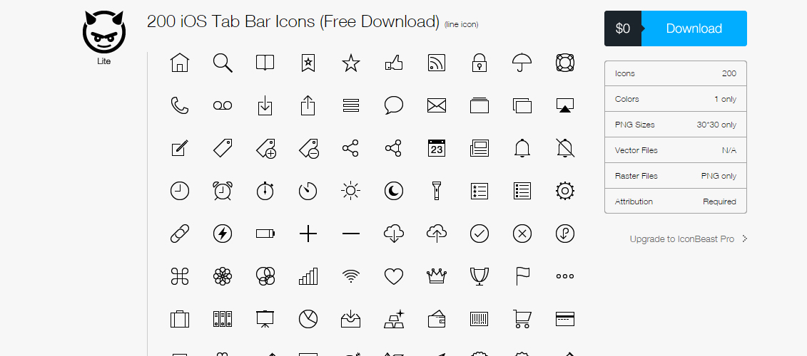 iOS 7 tab bar icons by IconBeast  Inspired Magazine