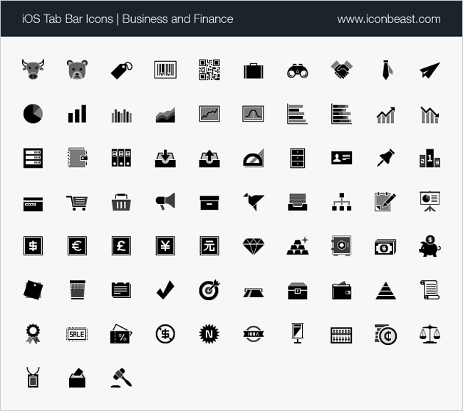 Icons for iOS Tab Bar