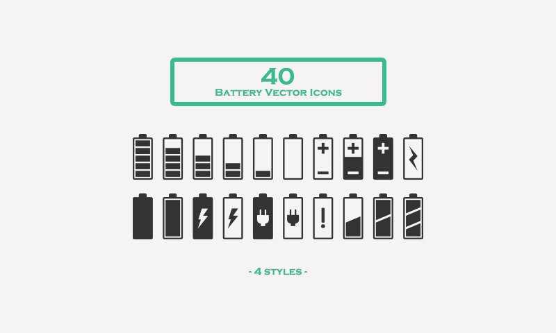 Free Battery Icon Vector Free Vector Download 233209 | CannyPic