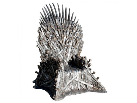 Iron throne for computer games design. vector illustration 