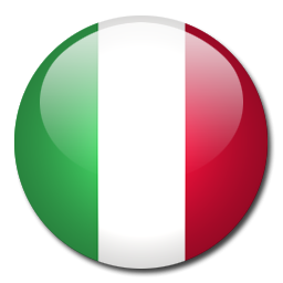 Round icon. Illustration of flag of Italy