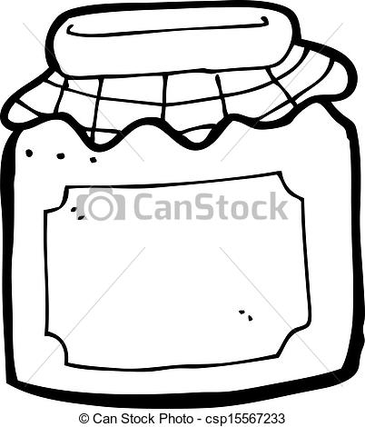 Apple jam jar vector sketch icon isolated on background. Hand 