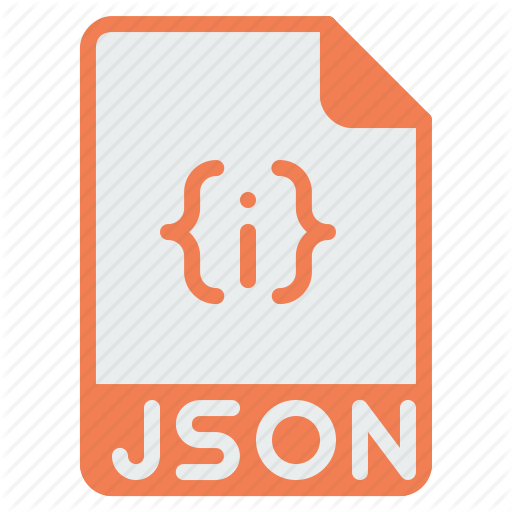 Mime Types Document Json Icon  Style: Simple Black