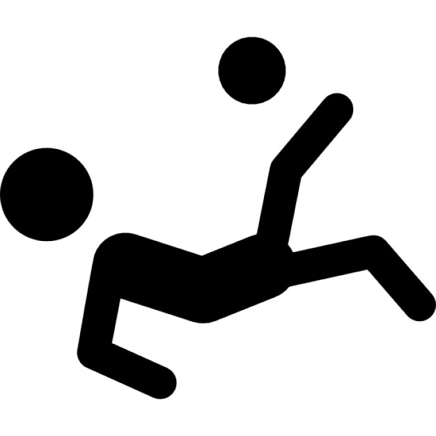 Stick figure footballer kicking icon vector eps vectors - Search 