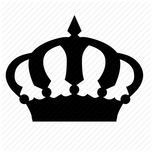 Crown King icon on white background. Vector illustration. | Stock 