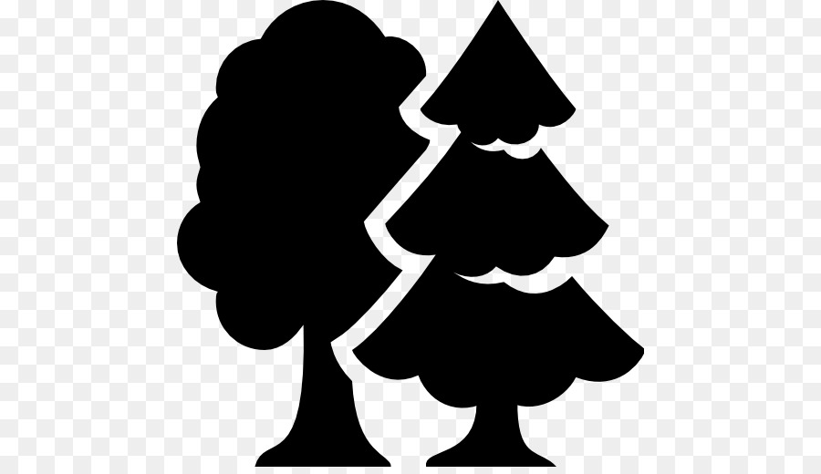 Black-and-white,Tree,Silhouette,Illustration,Plant,Clip art,Style