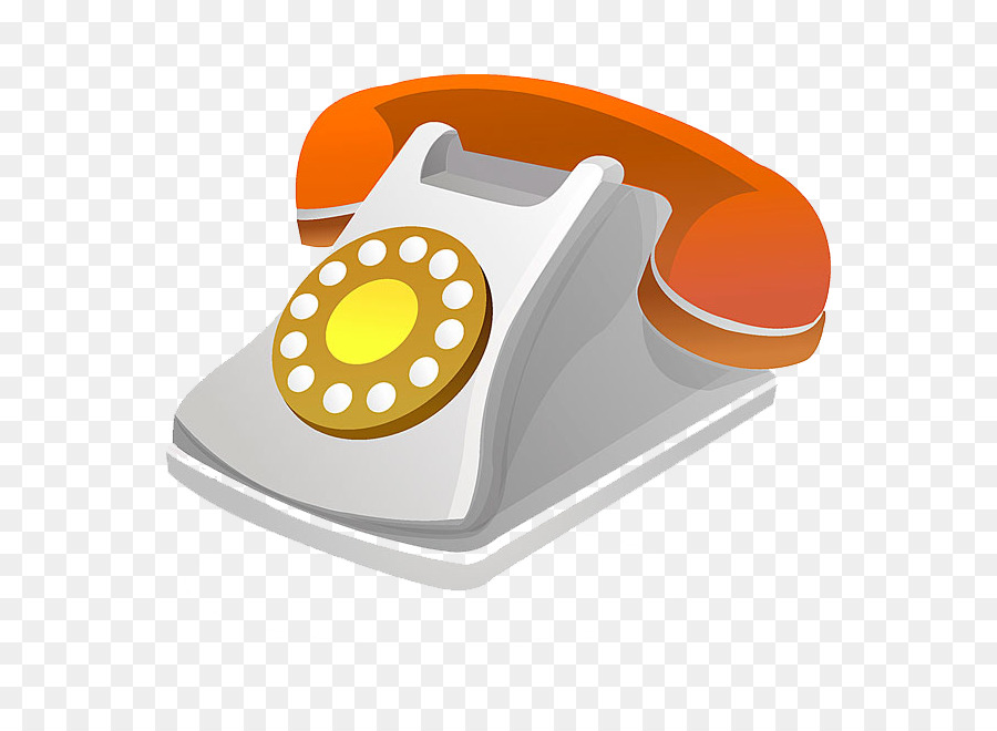 Telephone,Product,Orange,Illustration,Gadget,Icon,Clip art