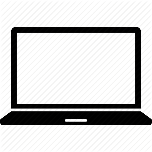 Vector Laptop Black Icon | Stock Vector | Colourbox