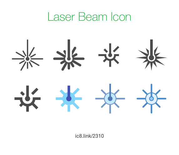 Laser Beam Icon Vector Illustration Stock Vector 522205804 