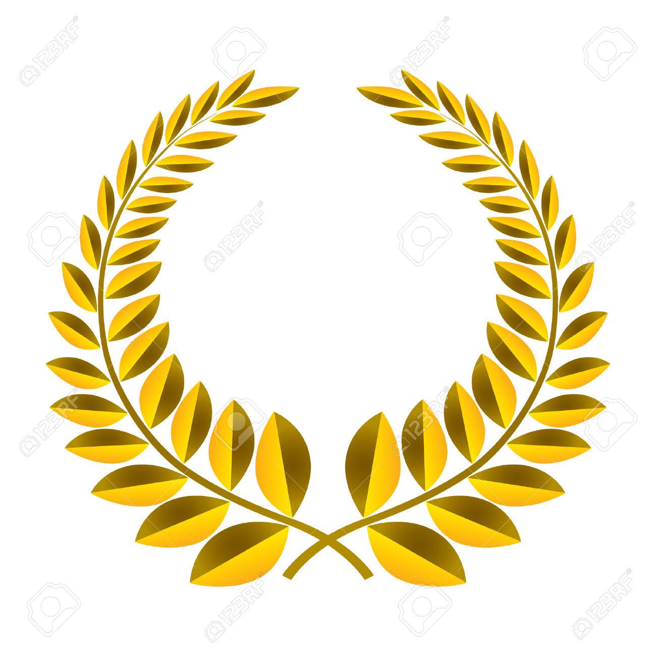 A laurel wreath - symbol of victory and achievement. design eps 