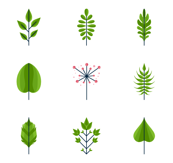 Leaf icons | Noun Project