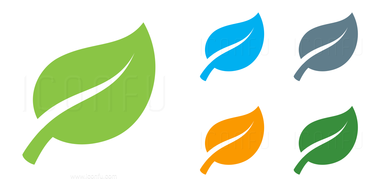 Eco leaf icon - Transparent PNG  SVG vector