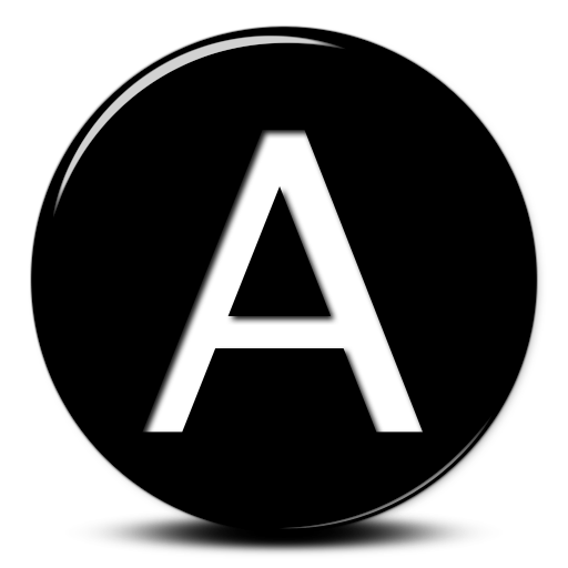 Letter A logo inside a circle Icons | Free Download
