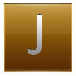 J Red Icon - Alphabet Icons 