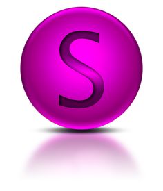 Download Free Capital Letter S Glowing Purple Neon Icon ~ Ic 