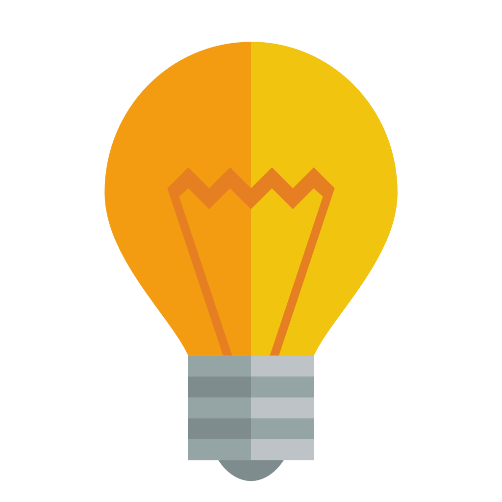 Light bulb icon idea sign solution thinking Vector Image