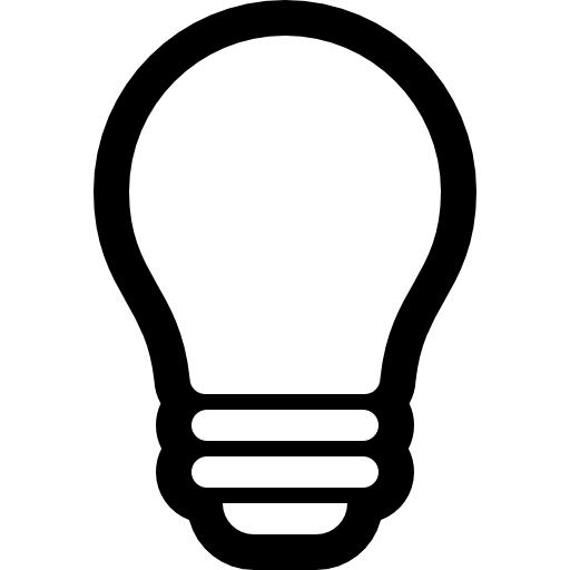 Idea and creativity symbol of a lightbulb - Free Tools and 