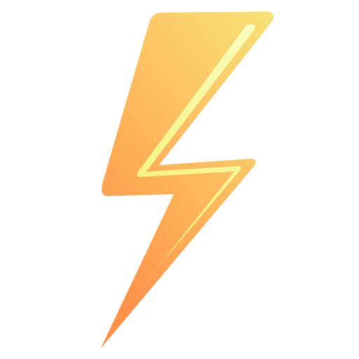 Lightning Bolt Icon Outline Filled - Icon Shop - Download free 