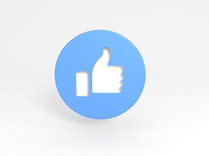 Facebook Thumb Up Like Button Editorial Stock Photo - Illustration 