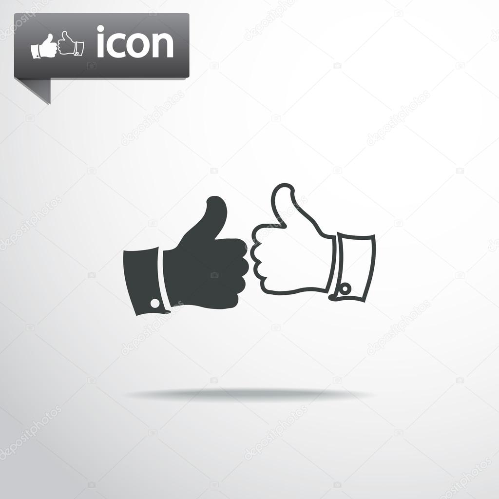 Thumb Icons Like And Dislike Vector Illustration Stock Vector Art 