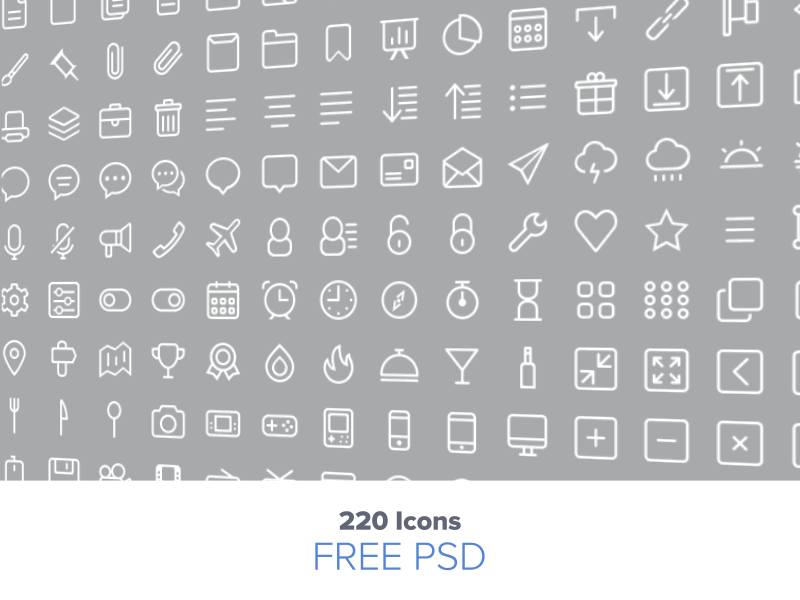 15 PSD  AI Line Icon Sets | Web  Graphic Design | Bashooka