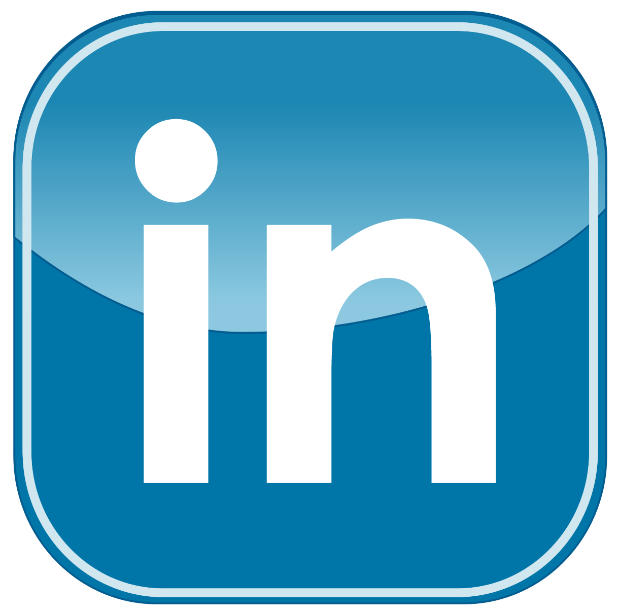 Linkedin Icon | Folded Social Media Iconset | uiconstock