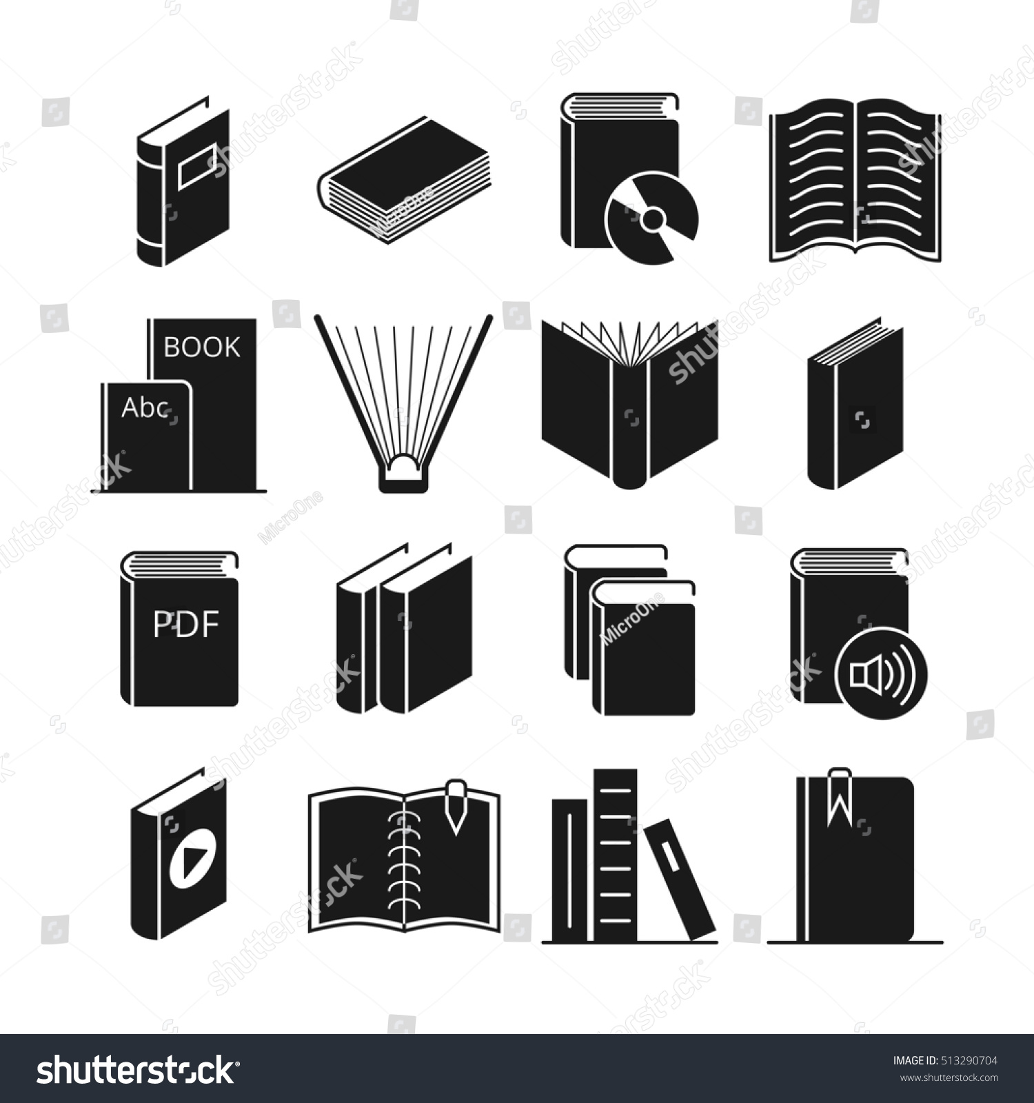 Book with pen - literature icon Royalty Free Vector Image