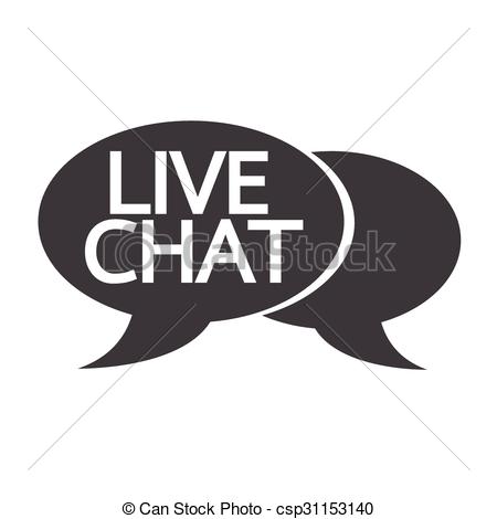 live chat icon vector, online support solid logo illustration 