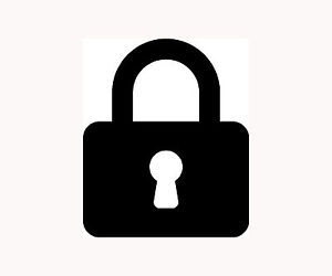 Lock Icon - Mono General Icons 4 