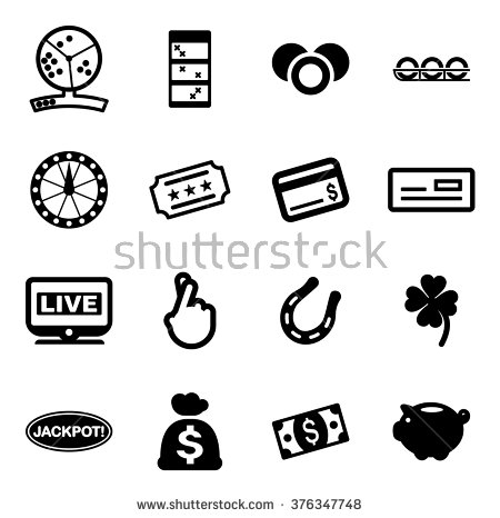 Lottery Icons Set Royalty Free Vector Image - VectorStock