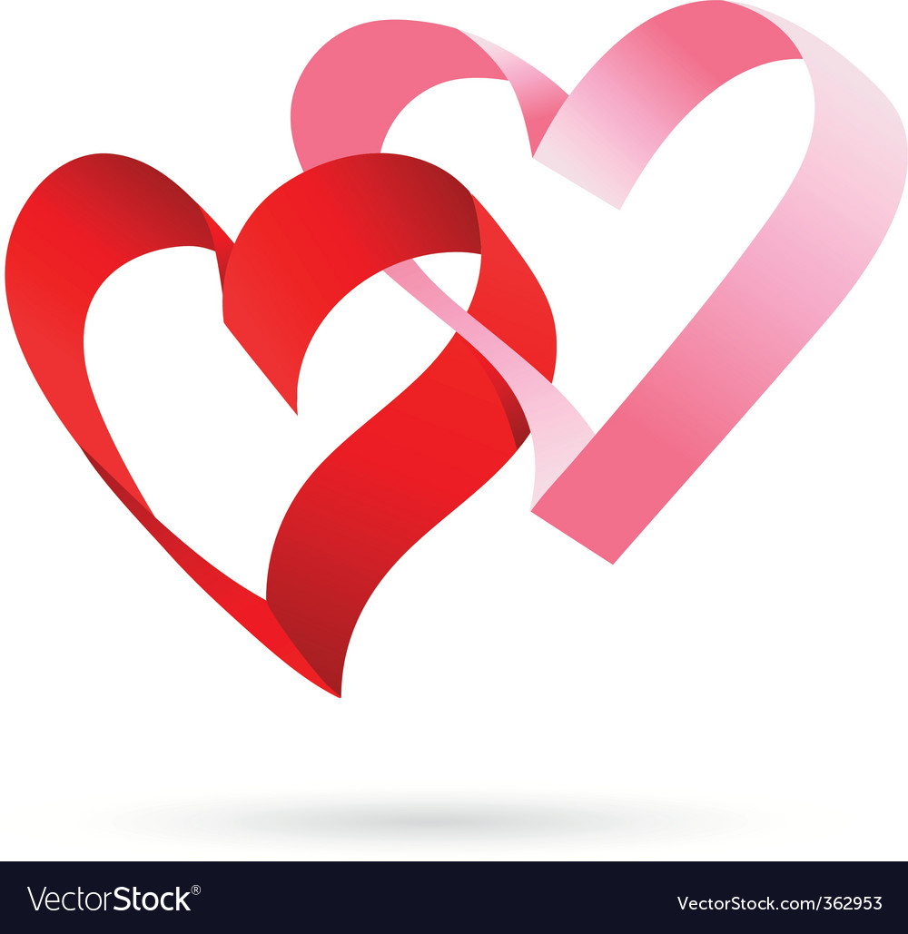 Valentines Heart Love Icon Logo Vector Royalty Free Cliparts 