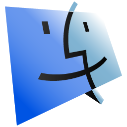 Apple, face, finder, mac os x, mettalic icon | Icon search engine