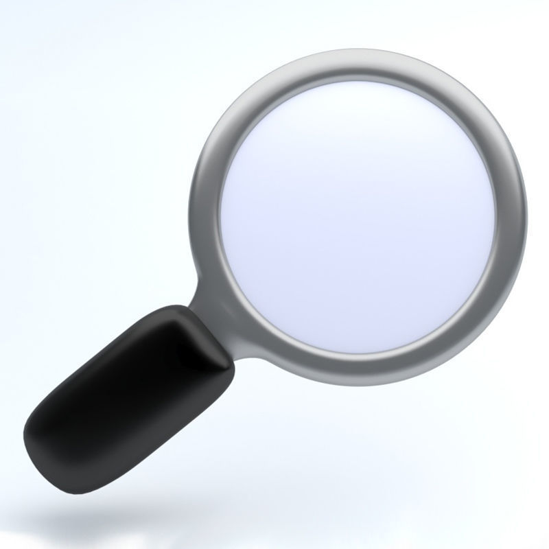 Magnifying glass icon - long shadow icon style Vector Image