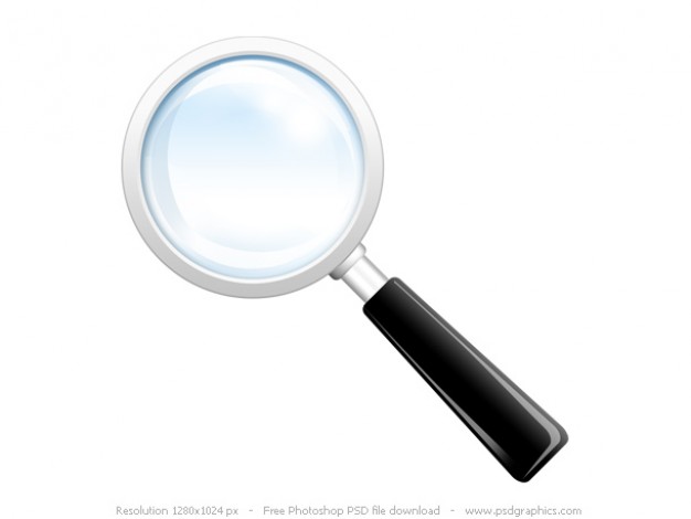 Icon - magnifying glass - light blue | Stock Vector | Colourbox