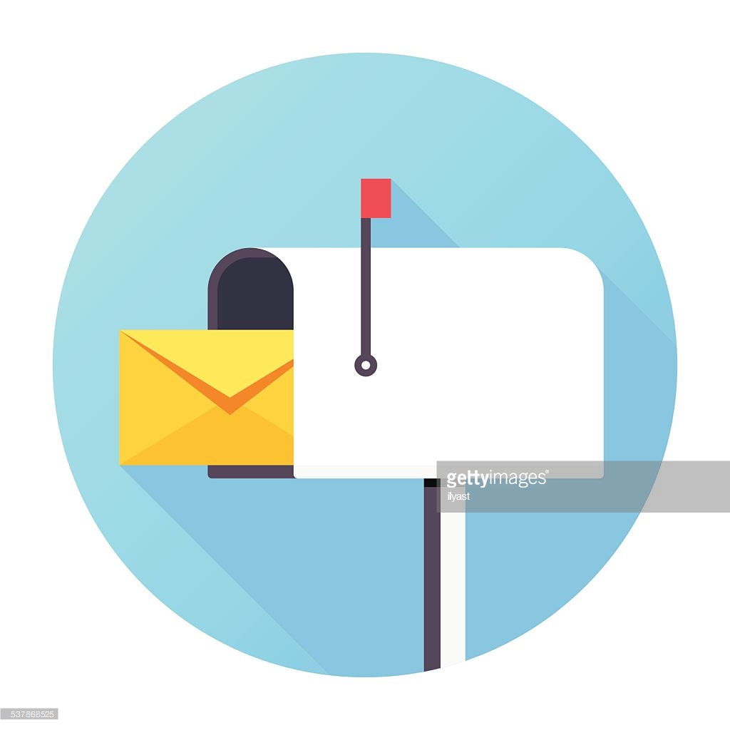 Flat Mailbox Icon - 8852 - Dryicons