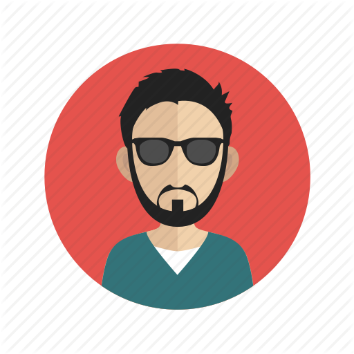 Male avatar icon flat Royalty Free Vector Image