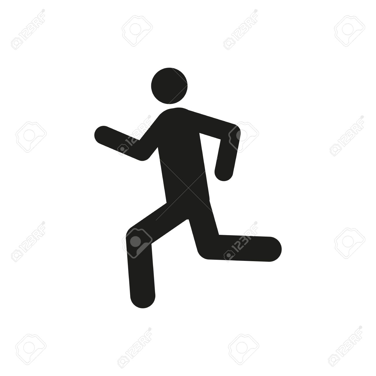 Running man run icon Royalty Free Vector Image