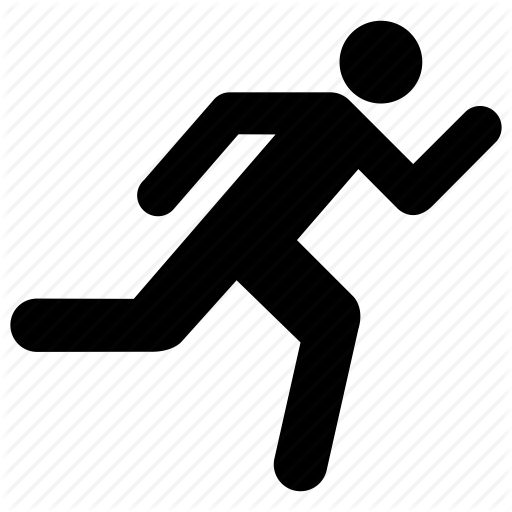 Running Icon On Transparent Background Clip Art at  