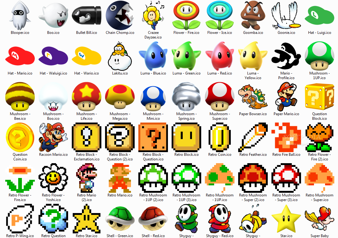 Super Mario Iconset (64 icons) | Sandro Pereira
