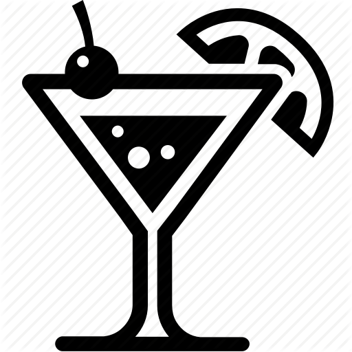 Alcohol, cocktail, dinner, drink, glass, party icon | Icon search 