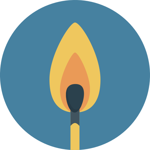 Flaming, hot, light, lighting, lightning, match icon | Icon search 
