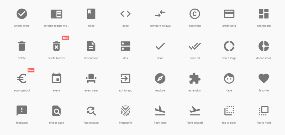 Material Design Icons Freebie - Download Photoshop Resource - PSD Repo