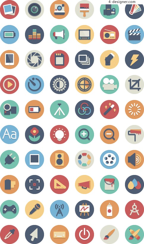 Free master set of Material Design icons