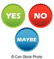 Yes No Maybe Icon Royalty Free Cliparts, Vectors, And Stock 
