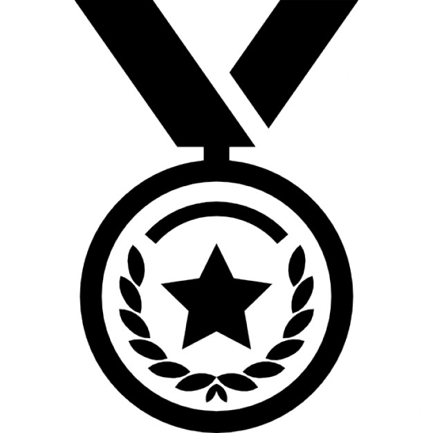 Second Medal Icon. Vector Illustration Style Is Flat Iconic Symbol 